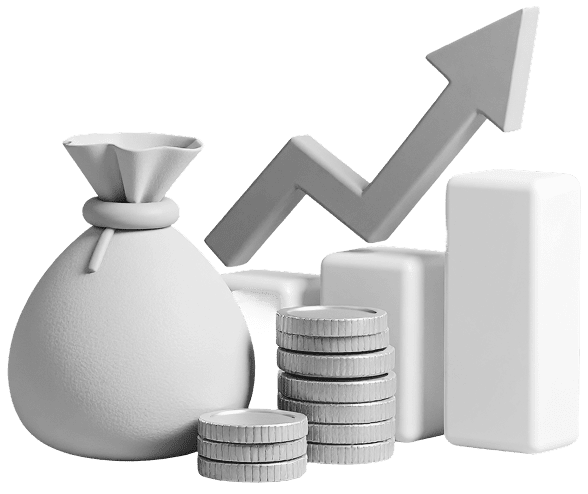 Firefly very simple 3d stocks going up and a bag of coins data 365076